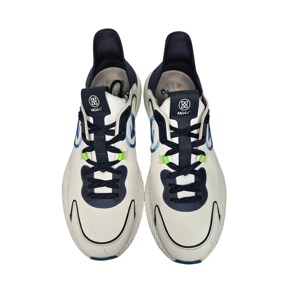 G/FORE MG4X2 Stippled Hybrid Golf Cross Trainer Men 10 White Blue Sneaker Golf